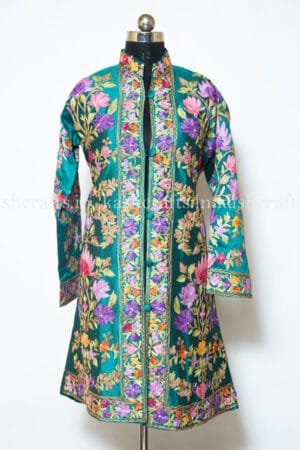 Emerald Kashmir Silk Jacket