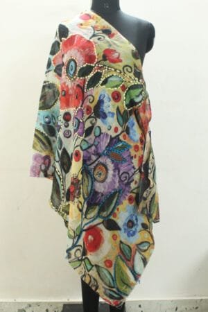 Jashn-e-Gul Handcrafted Cashmere Wrap