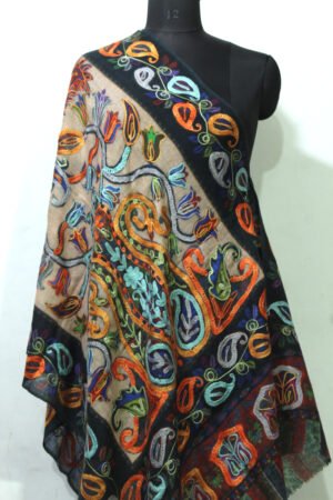 Kalamkari Embroidery Pashmina Scarf