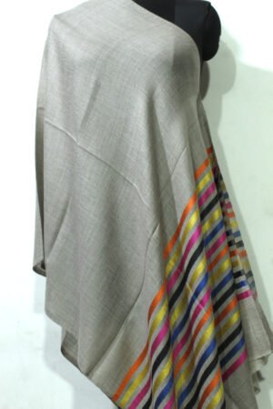 Grey Merino Designer Wrap