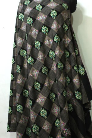 Intricately Hand Embroidered Floral Buta Shawl