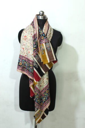 Pashmina Kalamkari Wedding Shawl