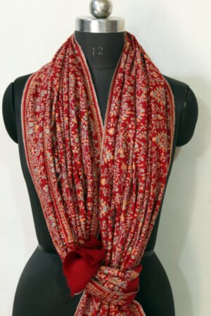 Scarlet Mughal Wedding Shawl
