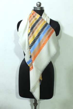 Silk Merino Stripe Wrap